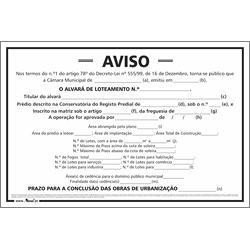 Sinalização Obras - Aviso...